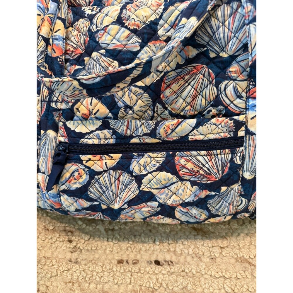 Vera Bradley Large Duffel Bag Morning Shells Retired - Picture 3 of 6